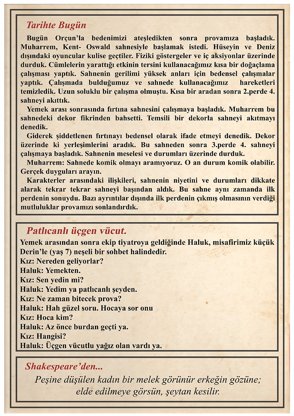Kızlar grubu: kompozisyon ve repertuar Kızlar grubu: kompozisyon ve repertuar